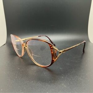 Gloria Vanderbilt Brown and Gold Glasses